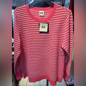 Anne Klein pink sweater new with tags!